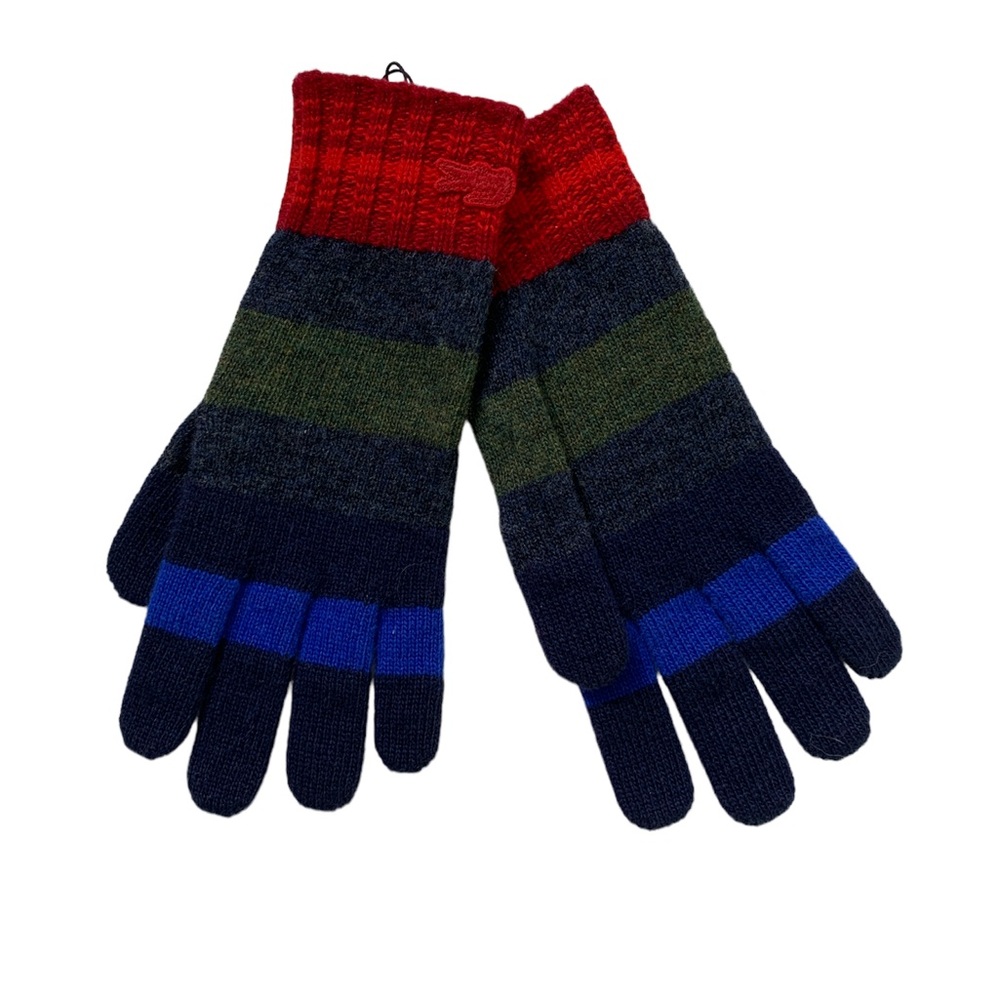 ❤️❤️❤️Lacoste merino wool colourful gloves size M,  NEW❤️❤️❤️